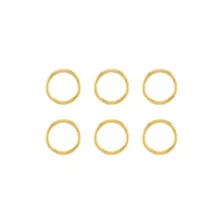 Multi-Pack 14K Gold Hinge Hoops 6 Pack - 16 Gauge at Spencer's