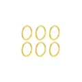 Multi-Pack 14K Gold Hinge Hoops 6 Pack - 16 Gauge at Spencer's