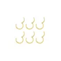 Multi-Pack 14K Gold Hinge Hoops 6 Pack - 16 Gauge at Spencer's