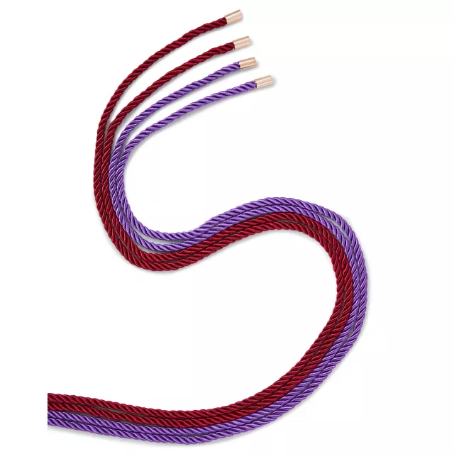 Burgundy and Purple Silky Shackles Bondage Rope 2 Pack - Pleasure Bound at Spencer's