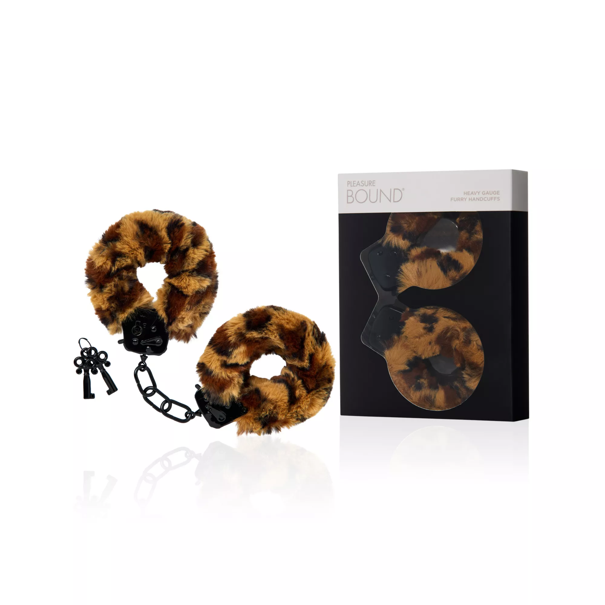 Heavy Gauge Cheetah Furry Cuffs - Pleasure Bound