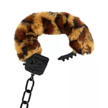 Heavy Gauge Cheetah Furry Cuffs - Pleasure Bound at Spencer's