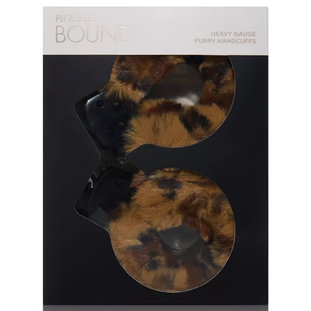 Heavy Gauge Cheetah Furry Cuffs - Pleasure Bound at Spencer's