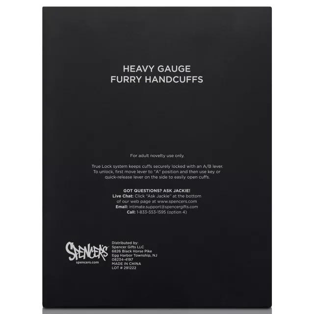 Heavy Gauge Cheetah Furry Cuffs - Pleasure Bound at Spencer's