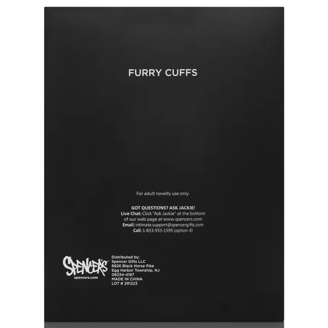 Light Blue Furry Handcuffs - Pleasure Bound at Spencer's