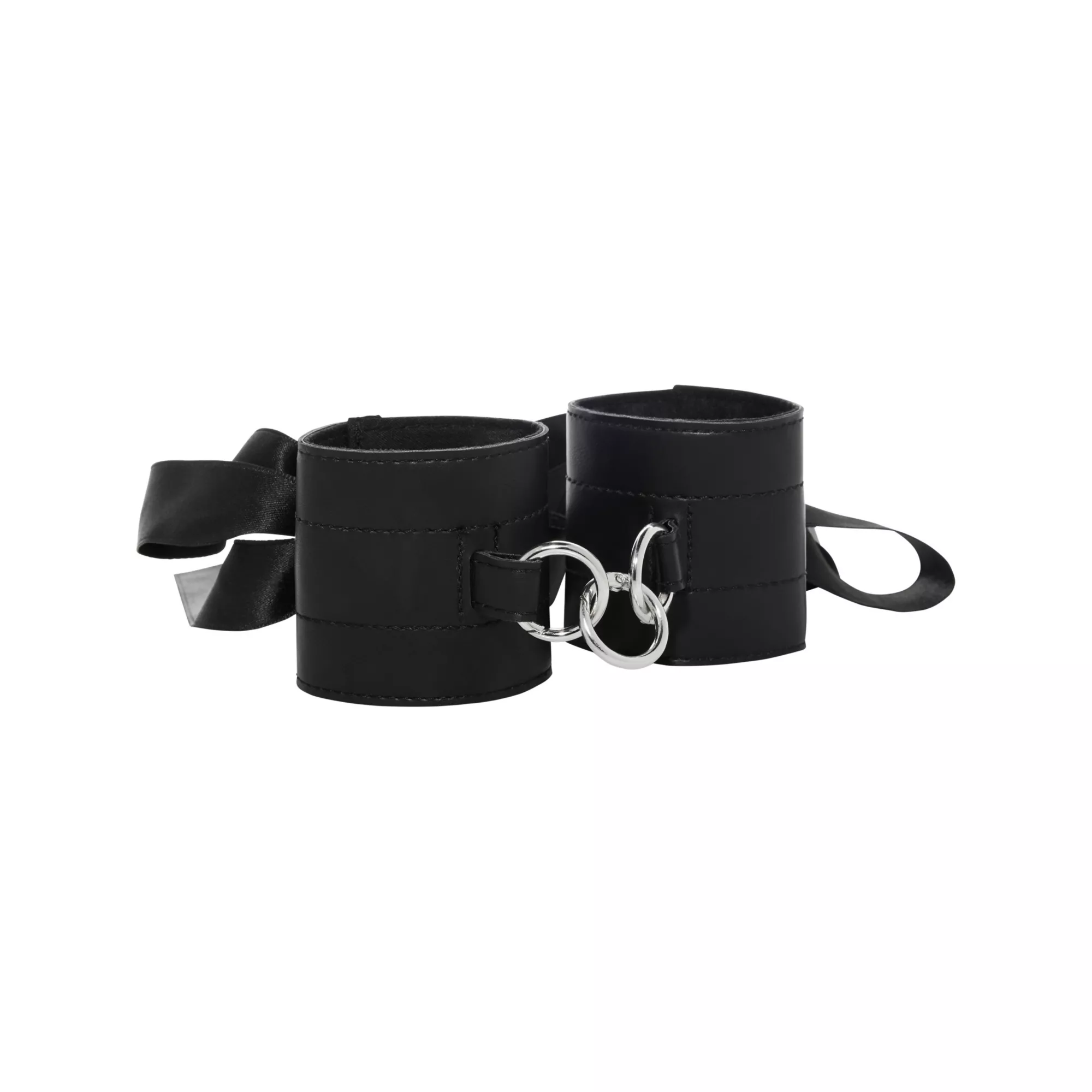 Black Silk Cuffs at Spencer's