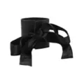 Black Silk Cuffs at Spencer's