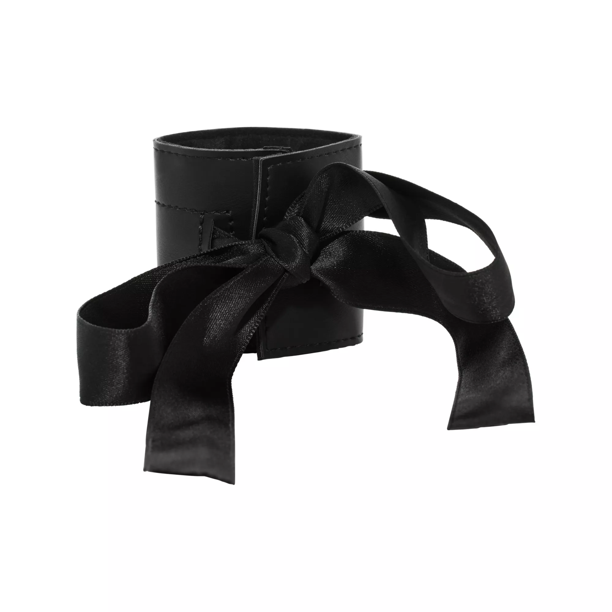 Black Silk Cuffs at Spencer's