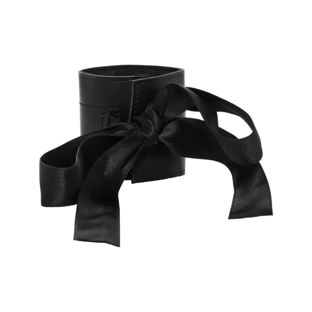 Black Silk Cuffs at Spencer's