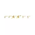 Multi-Pack Goldtone Bow Dangle and Pearl-Effect L-Bend Nose Pins 6 Pack - 20 Gauge at Spencer's