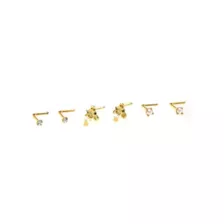 Multi-Pack Goldtone Bow Dangle and Pearl-Effect L-Bend Nose Pins 6 Pack - 20 Gauge at Spencer's