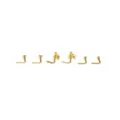 Multi-Pack Goldtone Bow Dangle and Pearl-Effect L-Bend Nose Pins 6 Pack - 20 Gauge at Spencer's