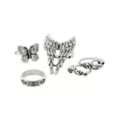 Multi-Pack Butterfly Wings Snake Rings - 5 Pack at Spencer's