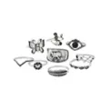 Multi-Pack Black Butterfly Rings - 9 Pack at Spencer's