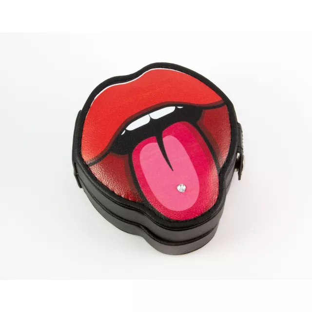 Red Lips and Tongue Travel Case at Spencer's