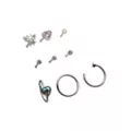 Multi-Pack Butterfly Heart Gem Nose Pins and Hoops 9 Pack - 20 Gauge at Spencer's