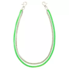 2 Row Green Box Chain Wallet Chain at Spencer's