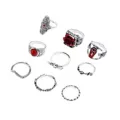 Multi-Pack Rose Stone Coffins Rings - 9 Pack at Spencer's