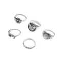 Multi-Pack Butterfly Moth Rings - 5 Pack at Spencer's