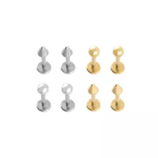 Multi-Pack Spiked and Ball Titanium Labret Lip Rings 8 Pack - 16 Gauge at Spencer's
