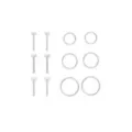Multi-Pack CZ Silvertone Titanium Nose Pins and Hoop Nose Rings 12 Pack - 18 Gauge at Spencer's