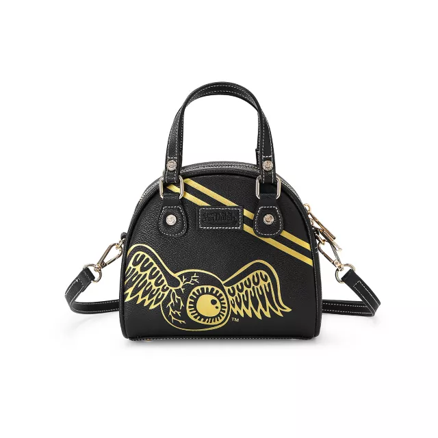 Racing Stripe Black and Gold Mini Bowling Bag - Von Dutch