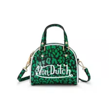 Von Dutch Lime Cheetah Mini Bowling Bag at Spencer's