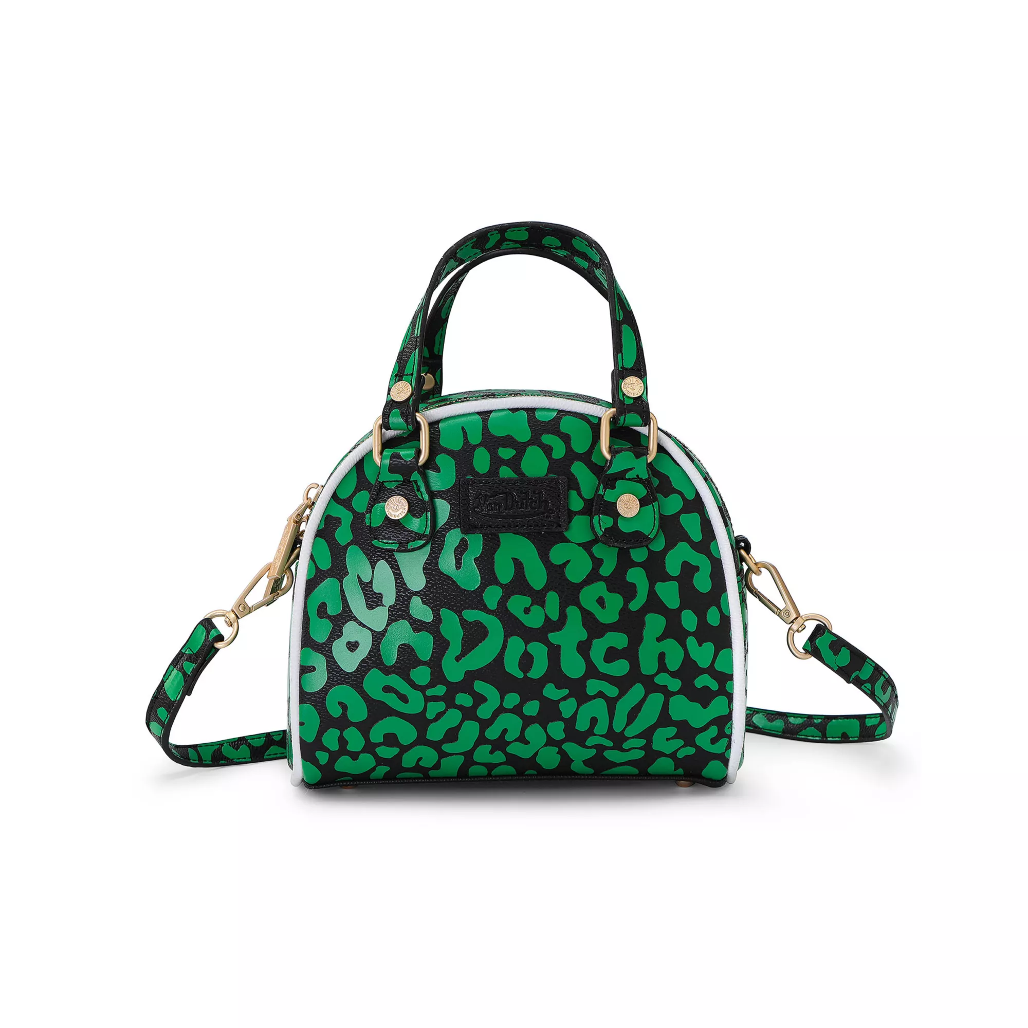 Von Dutch Lime Cheetah Mini Bowling Bag at Spencer's