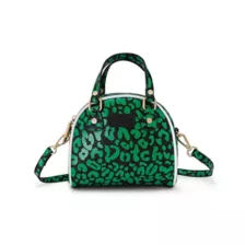 Von Dutch Lime Cheetah Mini Bowling Bag at Spencer's