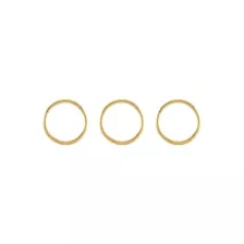 Multi-Pack 14K Gold Plated Hinge Hoops 3 Pack - 20 Gauge at Spencer's