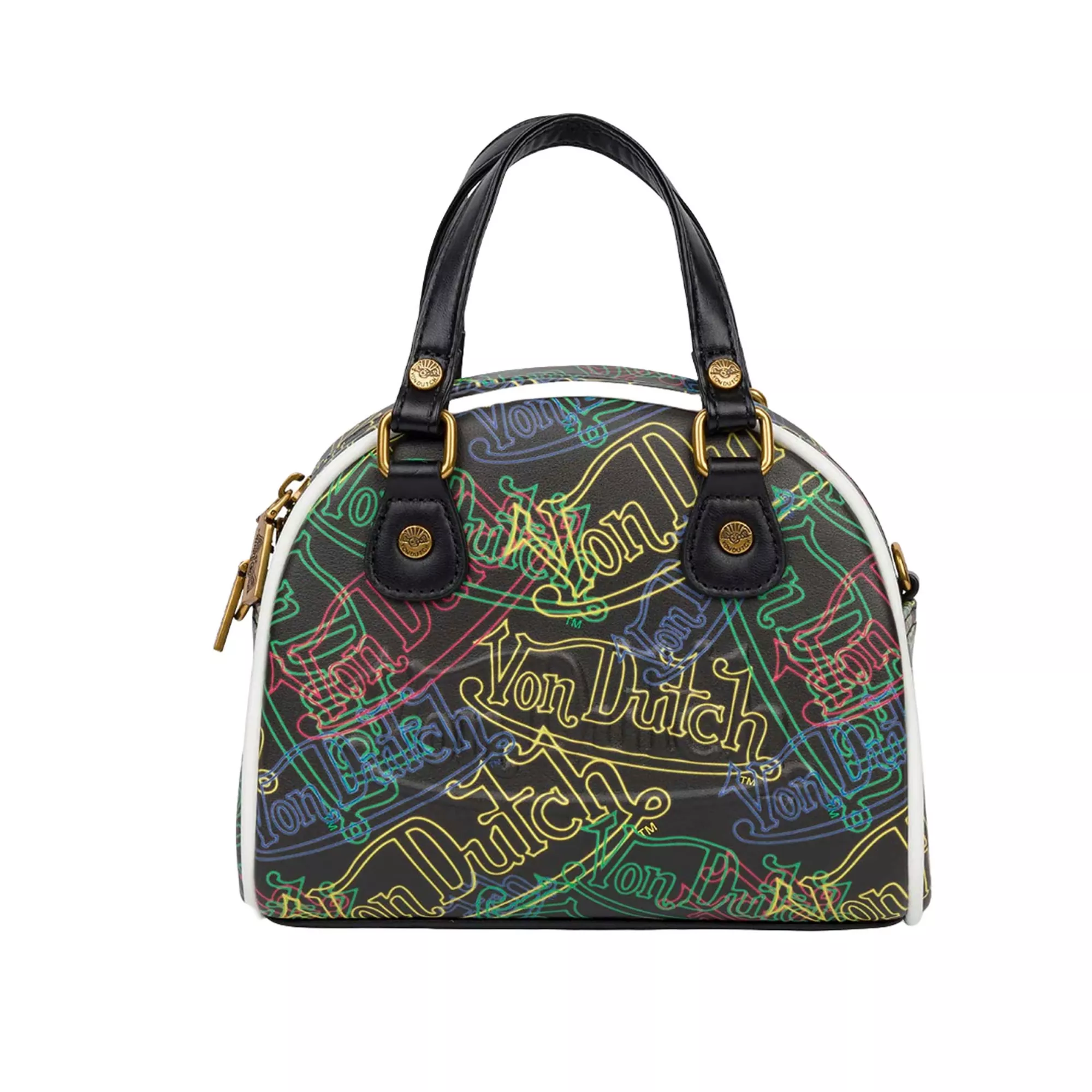 Neon Logo Black Mini Bowling Bag - Von Dutch