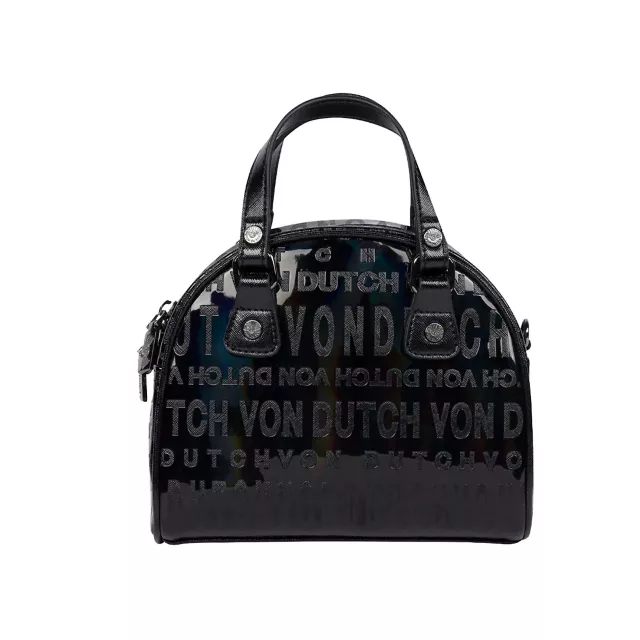 Black Onyx Reflective Mini Bowling Bag - Von Dutch