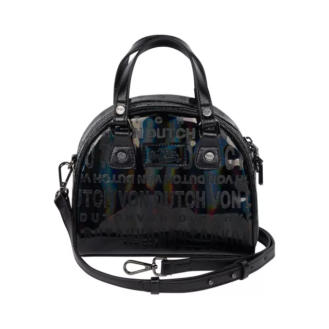 Black Onyx Reflective Mini Bowling Bag - Von Dutch
