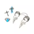 Multi-Pack Cross Moonstone Rings - 4 Pack at Spencer's