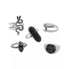 Multi-Pack Occult Rings - 5 Pack at Spencer's
