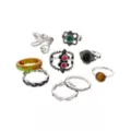 Multi-Pack Whimsigoth Rings - 9 Pack at Spencer's