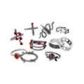 Multi-Pack Snake and Rose Rings - 10 Pack at Spencer's