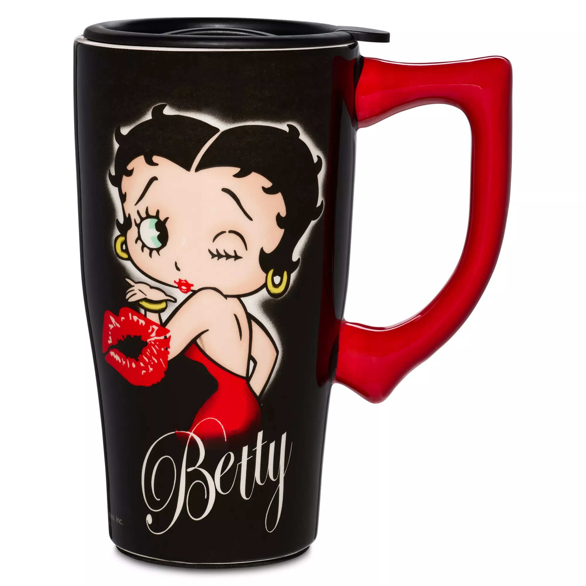 Betty Boop Kiss Travel Mug - 18 oz. at Spencer's