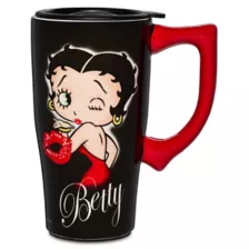 Betty Boop Kiss Travel Mug - 18 oz. at Spencer's