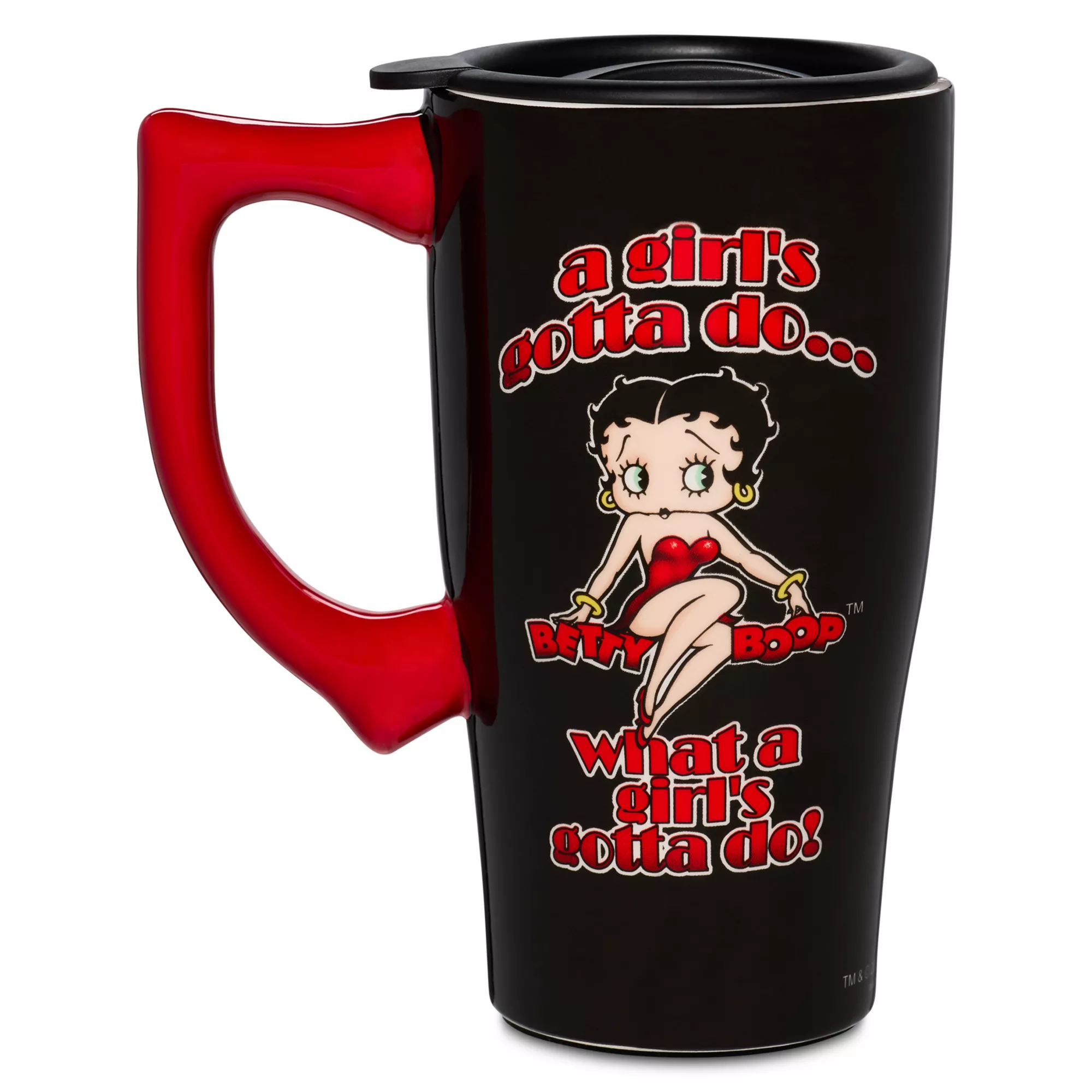 Betty Boop Kiss Travel Mug - 18 oz. at Spencer's