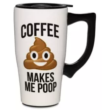 Coffee Makes Me Poop Coffee Travel Mug - 18 oz. at Spirit Halloween