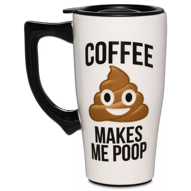 Coffee Makes Me Poop Coffee Travel Mug - 18 oz. at Spirit Halloween