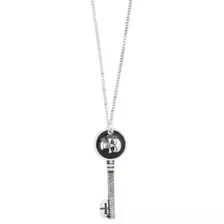 Skull Key Silver-Tone Necklace at Spencer's
