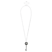 Skull Key Silver-Tone Necklace at Spencer's