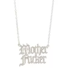 Silver-Tone Mother Fucker Chain Necklace at Spencer's