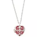Pink Heart Locket Necklace at Spencer's