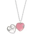 Pink Heart Locket Necklace at Spencer's