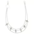 Cross Dangle 2-Row Silver-Tone Wallet Chain at Spencer's