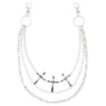 Ornate Cross 3-Row Silver-Tone Wallet Chain at Spencer's