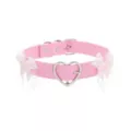 Pink Bows and Heart Choker Necklace at Spencer's
